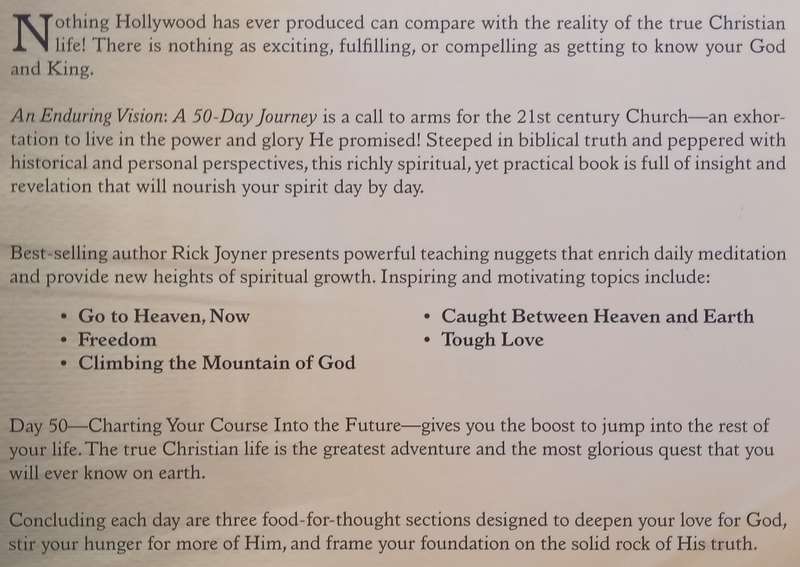 An Enduring Vision: A 50-Day Journey | Rick Joyner