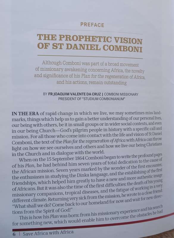 Save Africa with Africa: Plan for the Regeneration of Africa | Fr. Daniel Comboni