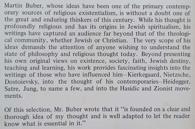 The Writings of Martin Buber | Will Herberg (Ed.)