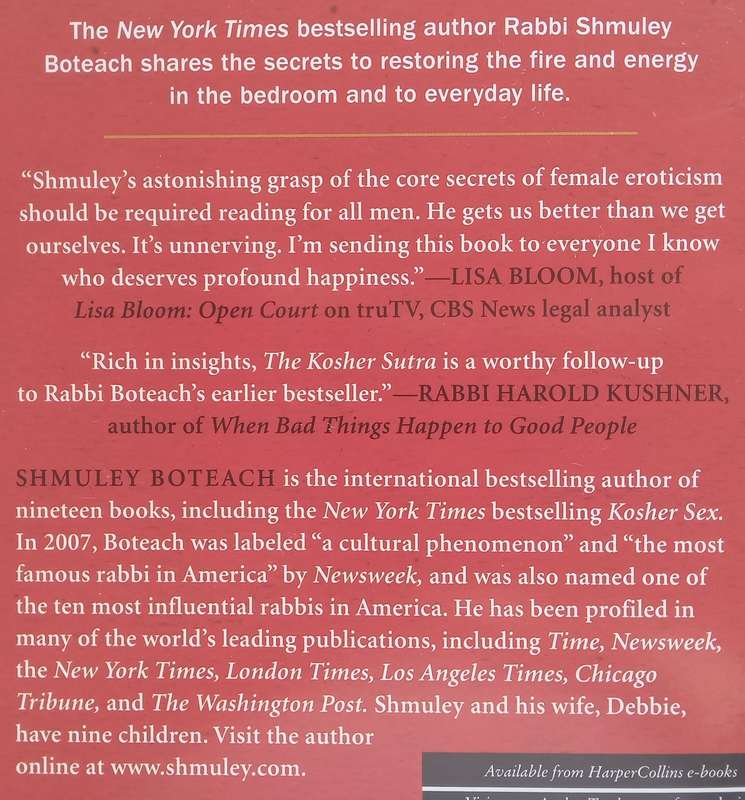 The Kosher Sutra: 8 Sacred Secrets for Reigniting Desire and Restoring Passion for Life | Shmuley...