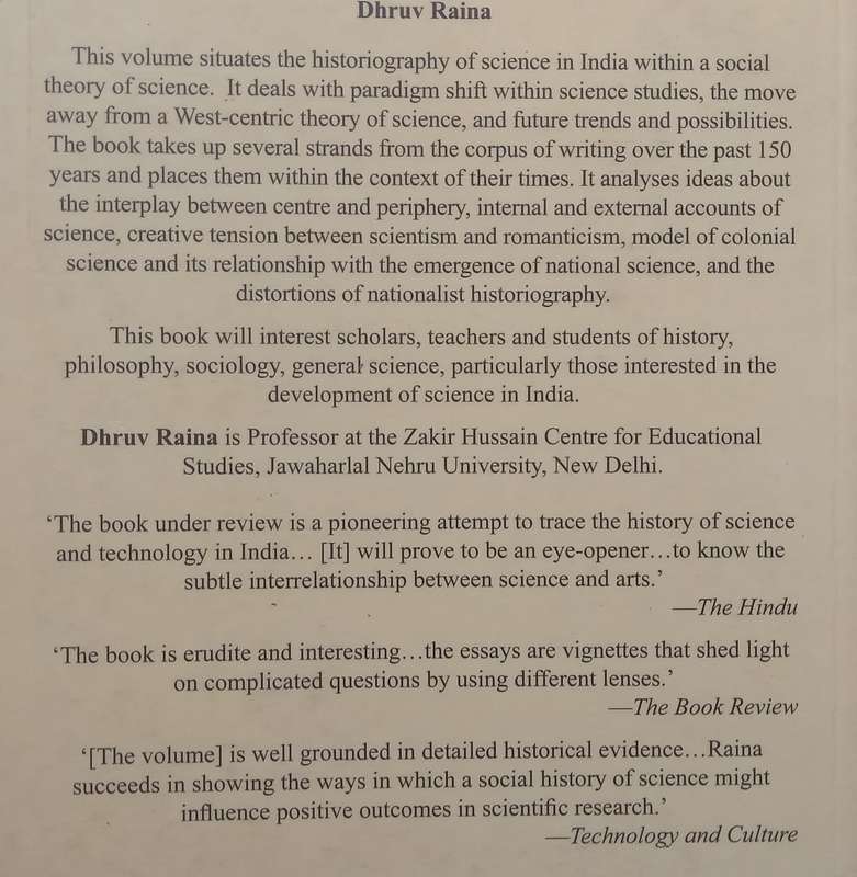 Images and Context: The Historiography of Science and Modernity in India | Dhruv Raina