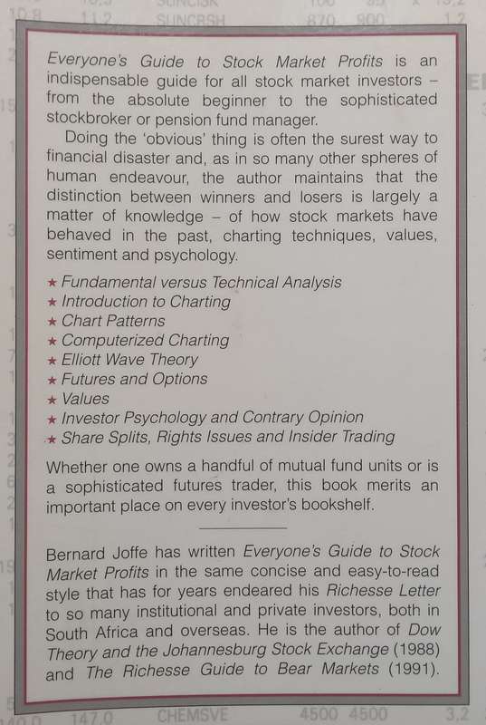 Everyones Guide to Stock Market Profits in South Africa | Bernard Joffe