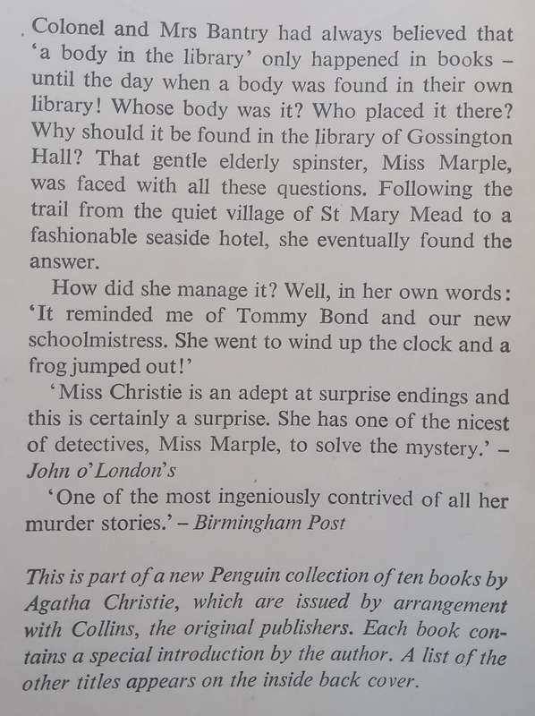 The Body in the Library (First Penguin Edition, 1953) | Agatha Christie