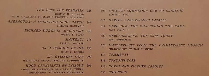 Automobile Quarterly (Vol. 5, No. 3, Winter 1967)
