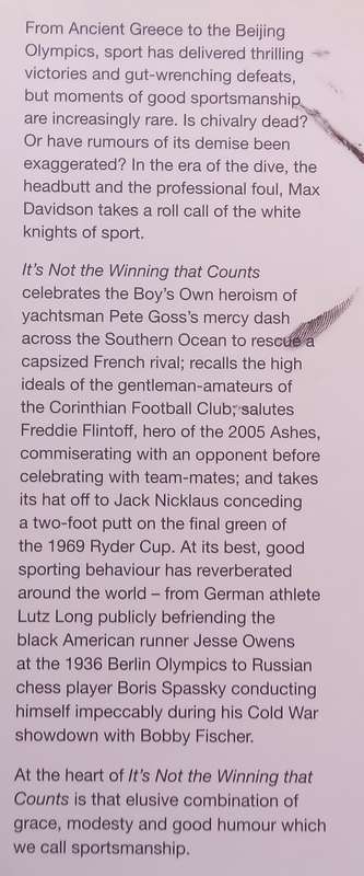 Its Not the Winning that Counts: The Most Inspiring Moments of Sporting Chivalry | Max Davidson