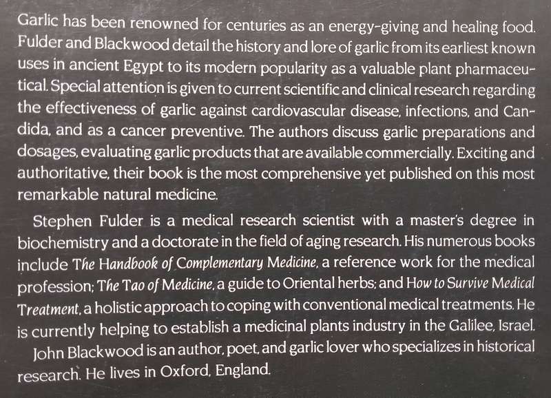 Garlic: Natures Original Remedy | Stephen Fulder & John Blackwood