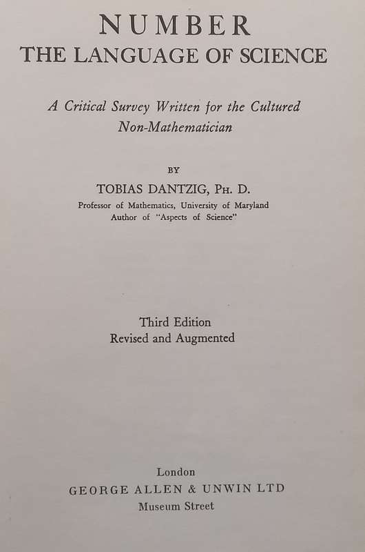Number: The Language of Science | Tobias Dantzig