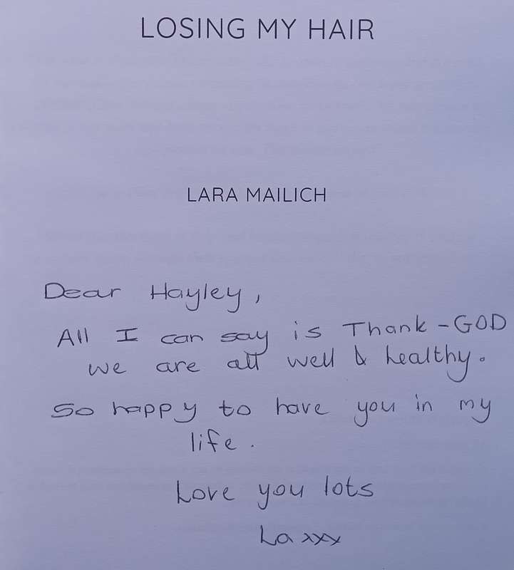 Losing my Hair (Inscribed by Author) | Lara Mailich