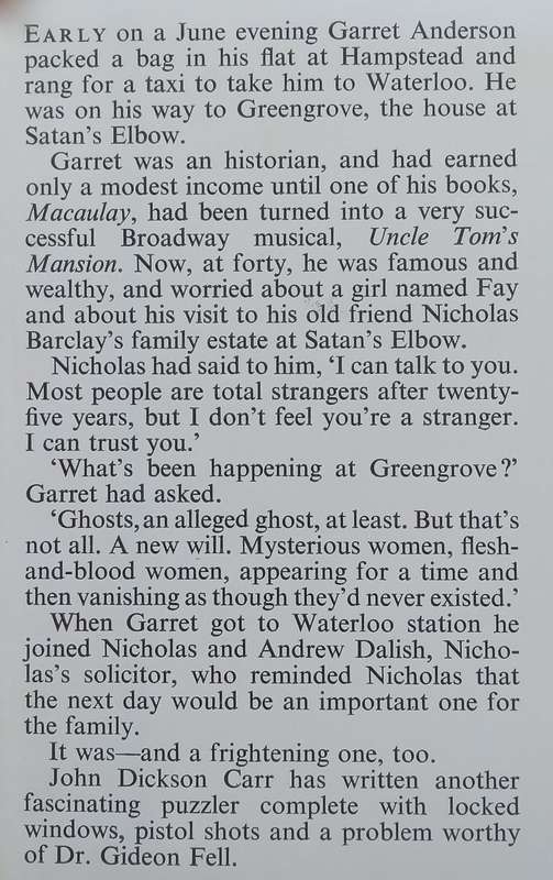 The House at Satans Elbow (First Edition, 1965) | John Dickson Carr