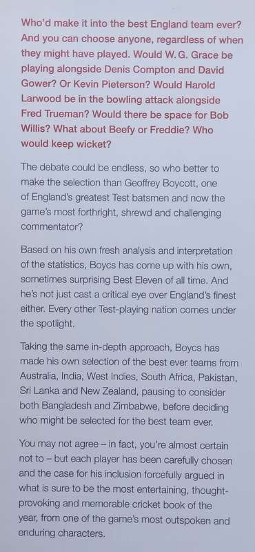 The Best XI (Inscribed by Ali Bacher and his Wife) | Geoffrey Boycott