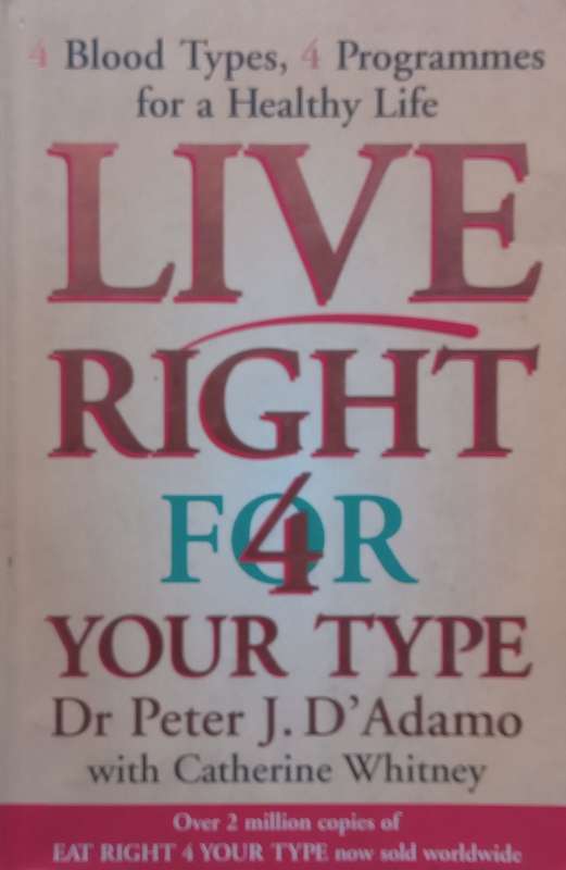 Live Right For Your Type | Peter J. DAdamo