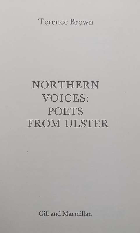Northern Voices: Poets from Ulster | Terence Brown
