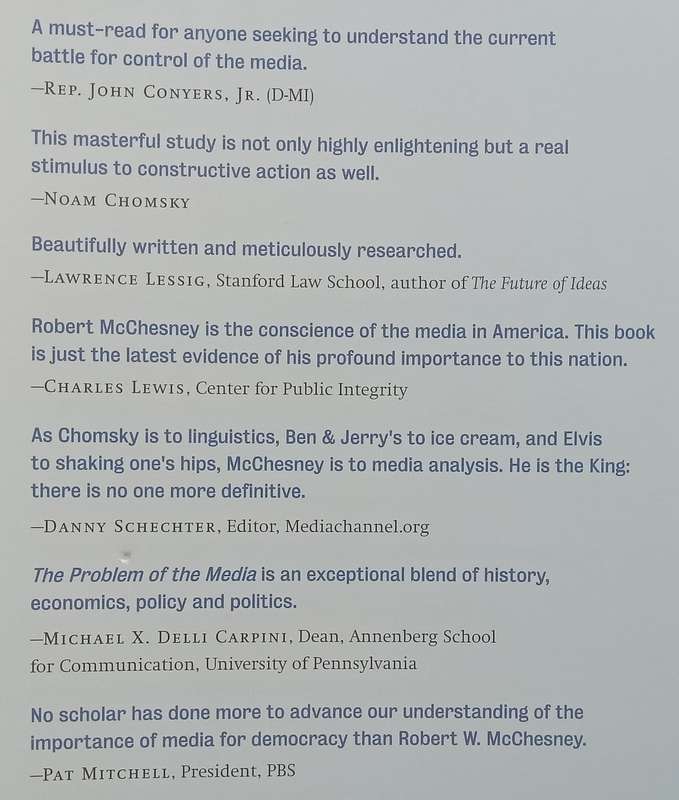 The Problem of the Media: U.S. Communication Politics in the 21st Century | Robert W. McCheshney