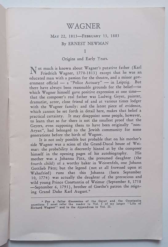 Wagner | Ernest Newman