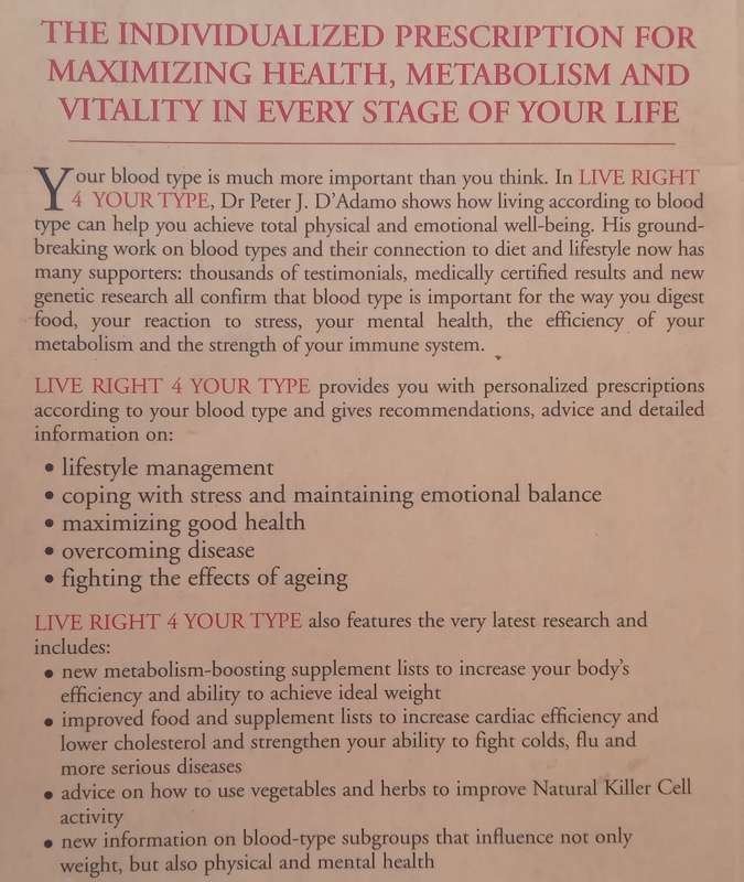 Live Right For Your Type | Peter J. DAdamo