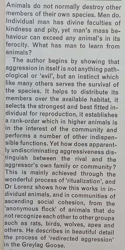 On Aggression | Konrad Lorenz