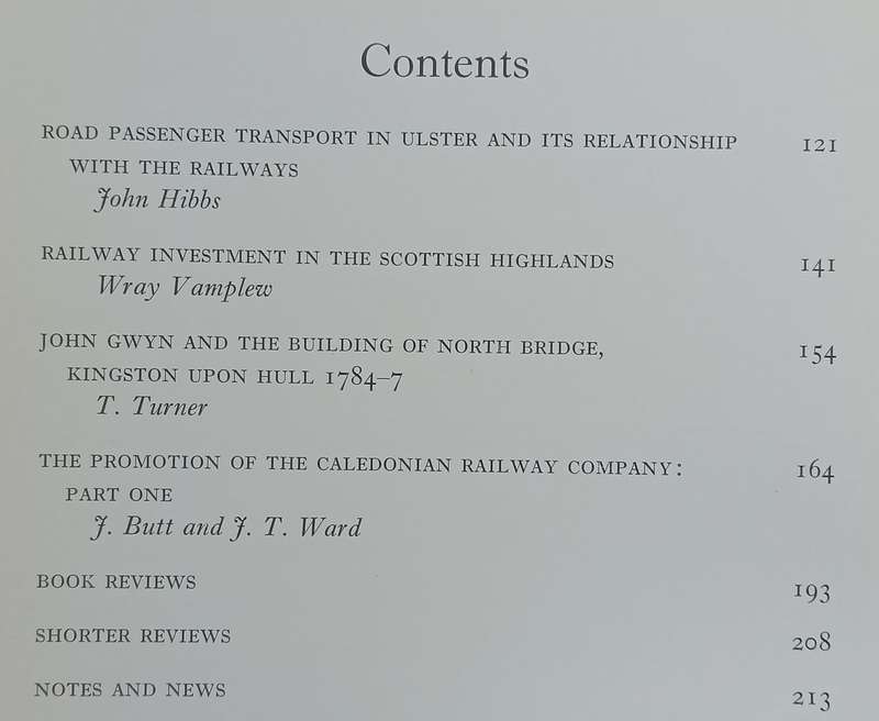 Transport History (Vol. 3, No. 2, July 1970)