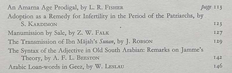 Journal of Semitic Studies (Vol. 3, No. 2, April 1958)