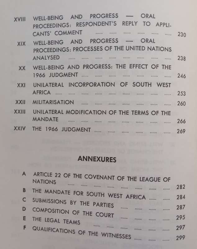 Ethiopia and Liberia Versus South Africa: An Official Account of the Contentious Proceedings on S...