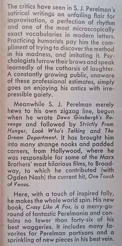 Crazy Like a Fox | S. J. Perelman