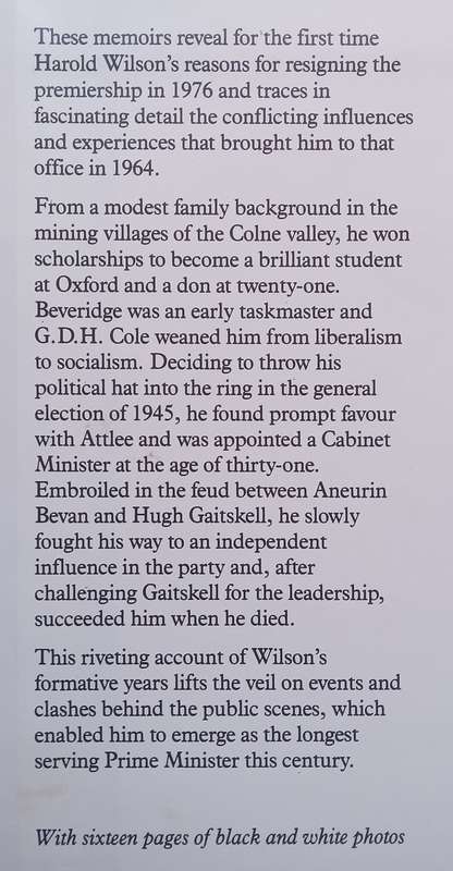 Memoirs, 1916-1964: The Making of a Prime Minister | Harold Wilson