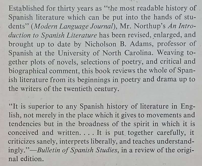 An Introduction to Spanish Literature | George Tyler Northup