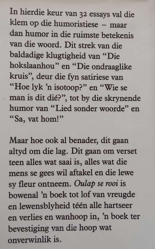 Oulap se Rooi (Afrikaans) | Audrey Blignaut