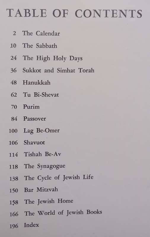 A Pictorial Treasury of Jewish Holidays and Customs | Morris Epstein