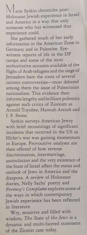 The State of the Jews: An Evolving Account of the Jewish Experience Since the Holocaust | Marie S...