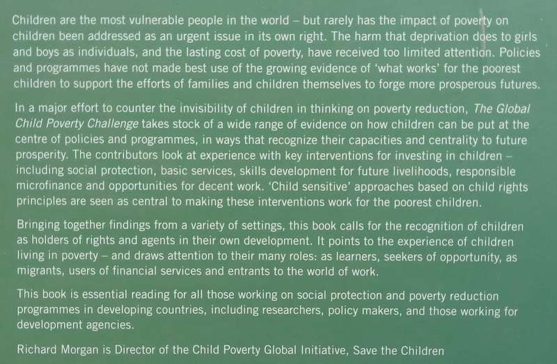 The Global Child Poverty Challenge: In Search of Solutions | Richard Morgan (Ed.)