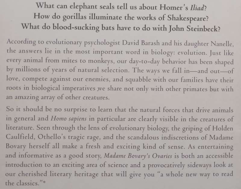Madame Bovarys Ovaries: A Darwinian Look at Literature | David P. Barash & Nanelle R. Barash