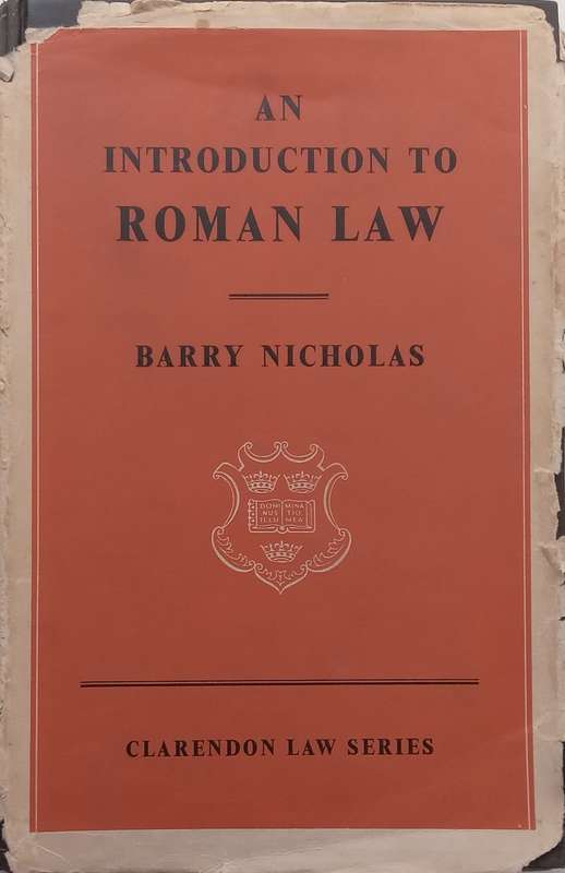 An Introduction to Roman Law | Barry Nicholas