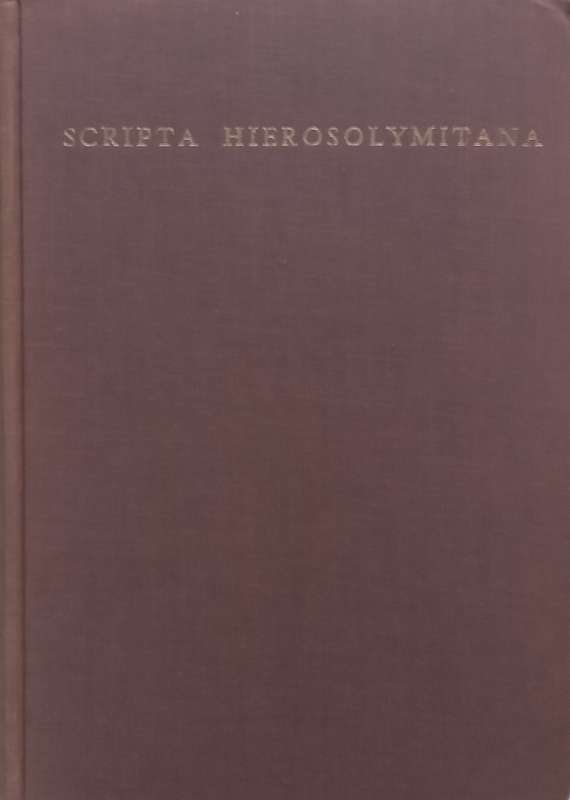 Scripta Hierosolymitana, Vol. 17: Studies in English Language and Literature | Alice Shalvi & A. ...