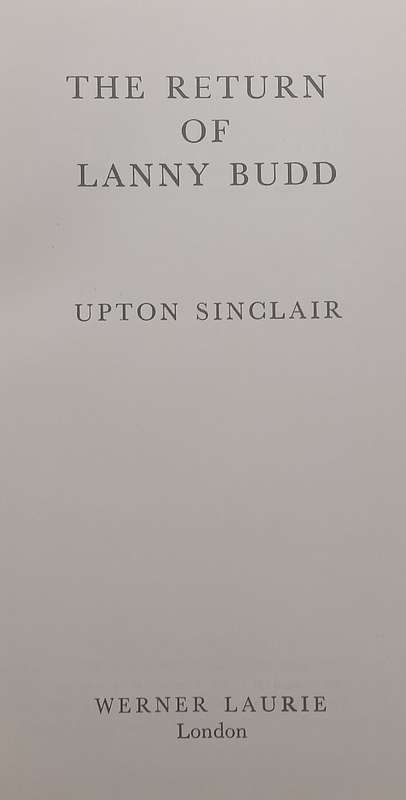 The Return of Lanny Budd | Upton Sinclair