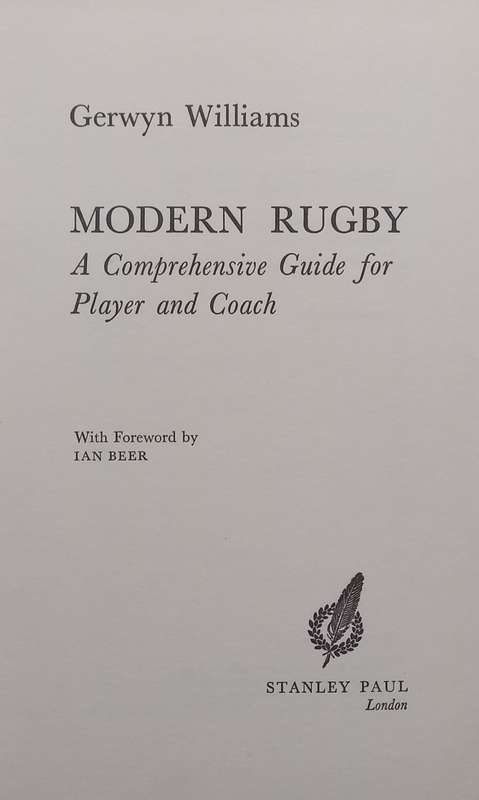 Modern Rugby: A Comprehensive Guide for Player and Coach | Gerwyn Williams
