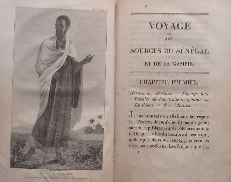 Voyage dans LInterieur de LAfrica (Signed by Author, Vol. 1 Only, Published 1820, French Te...