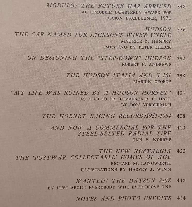 Automobile Quarterly (Vol. 9, No. 4, Summer 1971)