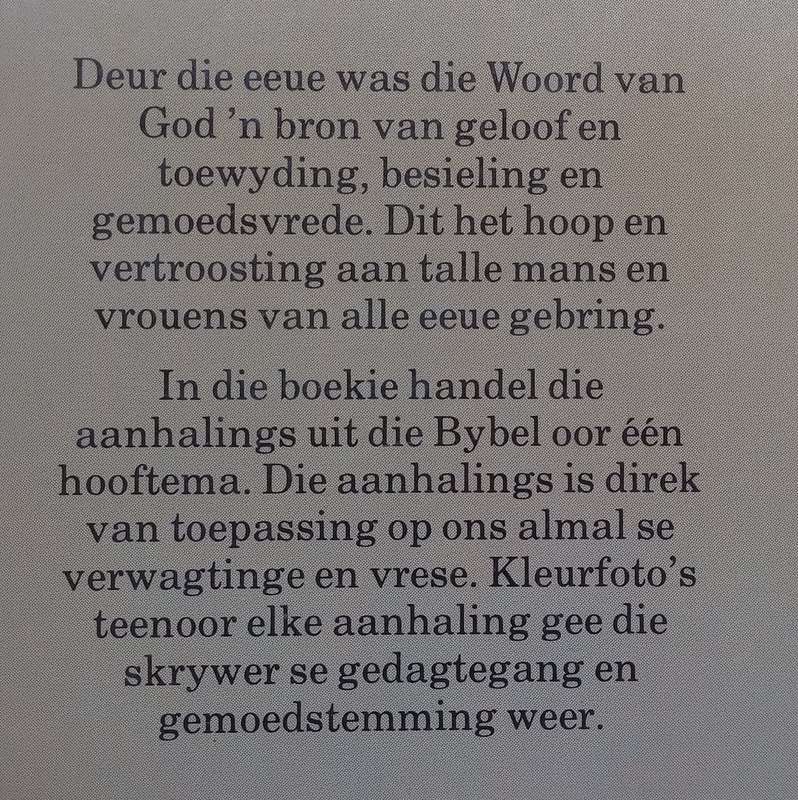 Woorde Van Vreugde: Aanhaalings Uit Die Bybel (Afrikaans)