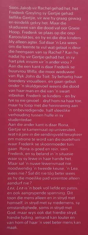 Lea, Lea (Afrikaans) | Maretha Maartens