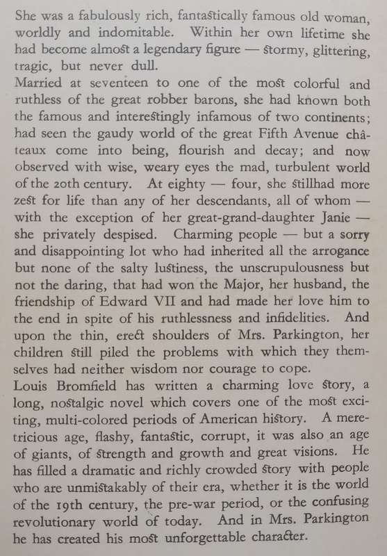 Mrs. Parkington | Louis Bromfield