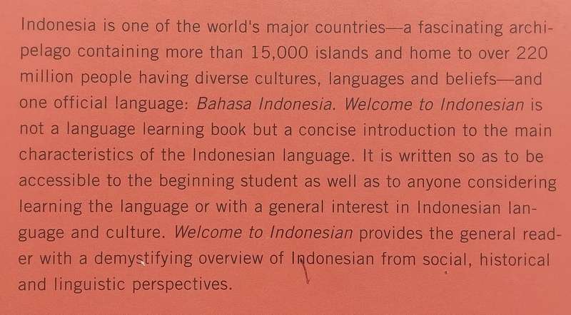 Welcome to Indonesian: A Beginners Survey of the Language | Stuart Robson