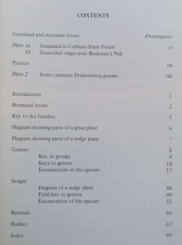 Grasses, Sedges, Restiads & Rushes of the Natal Drakensberg | O. M. Hilliard