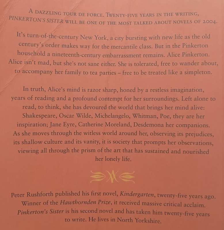 Pinkertons Sister (Proof Copy) | Peter Rushforth