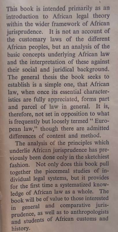 The Nature of African Customary Law | T. Olawale Elias