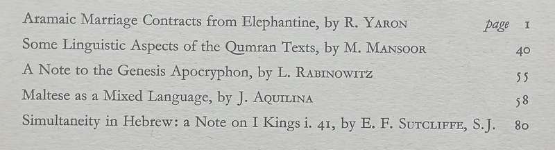Journal of Semitic Studies (Vol. 3 No. 1, January 1958)
