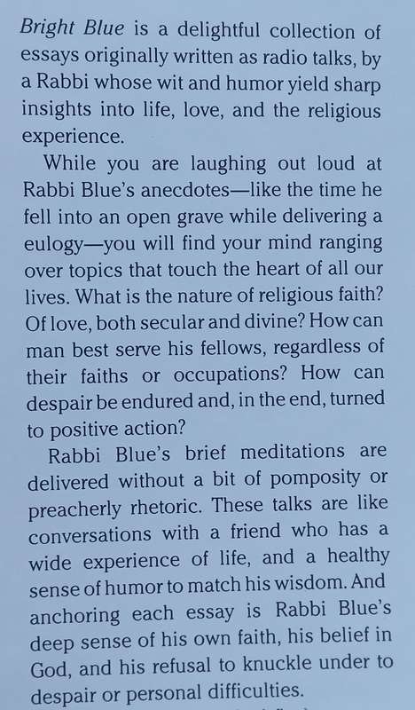 Bright Blue: The Wise and Witty Confessions of a Unique Rabbi | Rabbi Lionel Blue