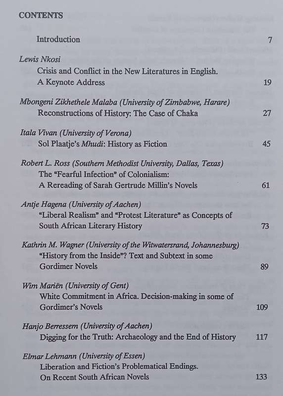 Crisis and Conflict: Essays on Southern African Literature (Copy of Stephan Gray) | Geoffrey V. D...