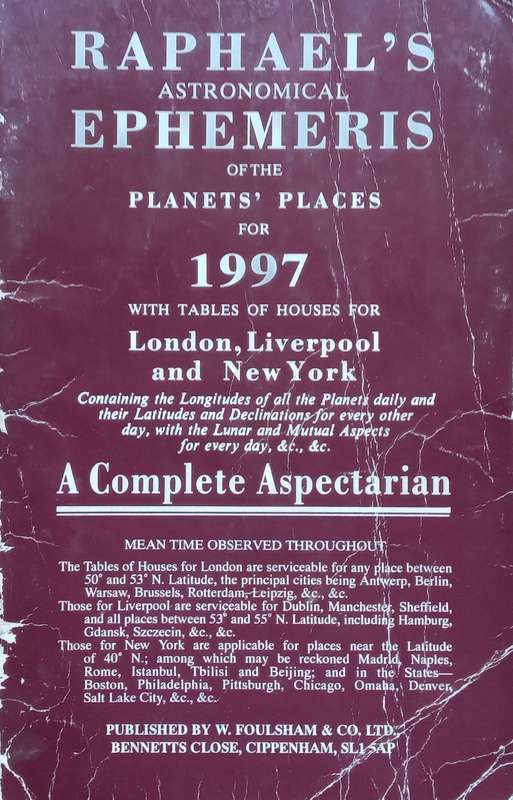 Raphaels Astronomical Ephemeris of the Planets Places for 1997