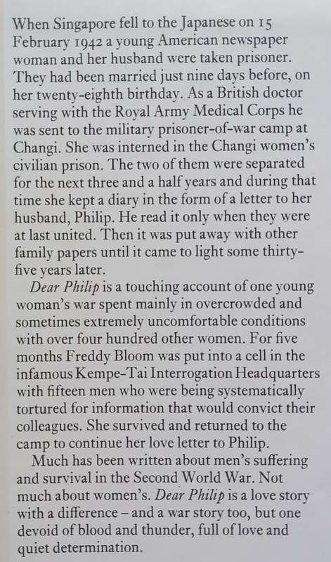 Dear Philip: A Diary of Captivity, Changi 1942-45 | Freddy Bloom
