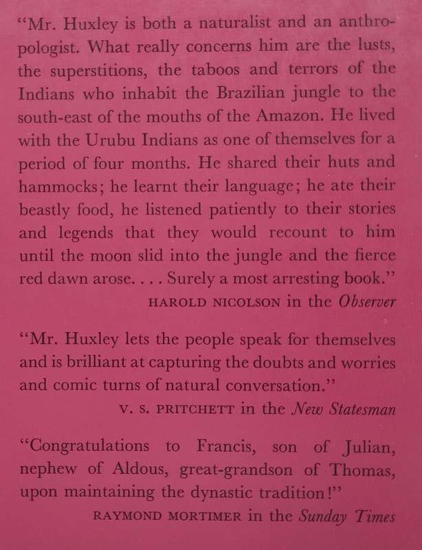 Affable Savages: An Anthropologist Among the Urubu Indians of Brazil | Francis Huxley
